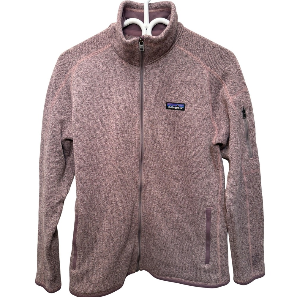 Patagonia Better Sweater Full Zip Jacket Womens Large Purple Heathered Fleece